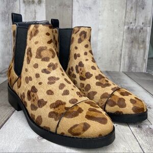Cole Haan Leopard Mara Grand Chelsea Booties 7B